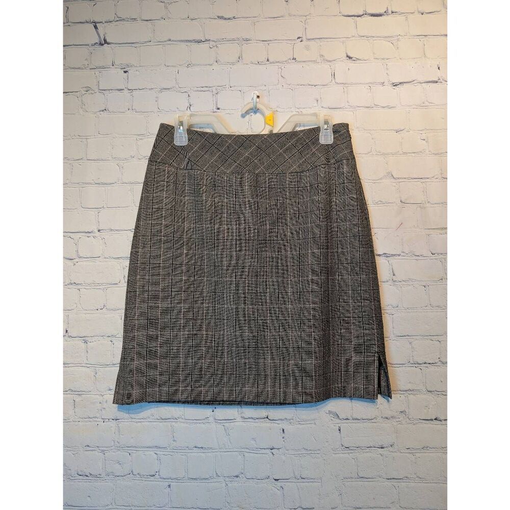 Amanda Smith new mini plaid pencil skirt 6